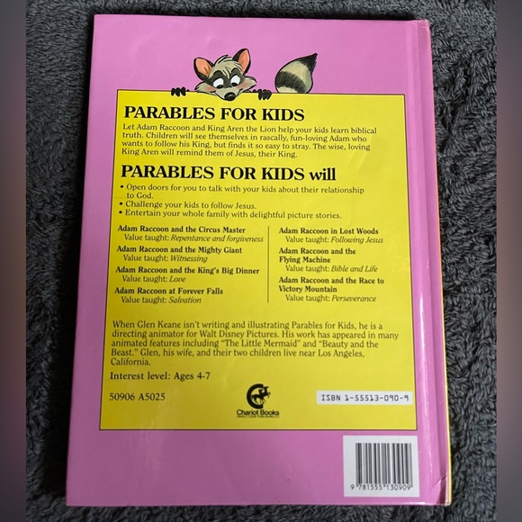 Christian Children Hardcover Book: Adam Raccoon and the Circus Master - Picture 7 of 7